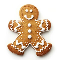Festive gingerbread man cookie