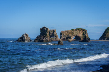 Cape Velikan (Ptichiy Cape) on Sakhalin Island, Russia