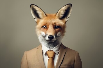 Obraz premium Fox animal wildlife portrait.