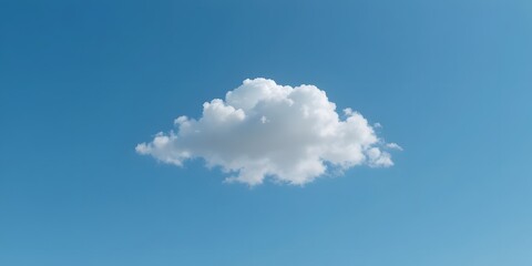Soft White Cloud Floating in a Clear Blue Sky During Daytime