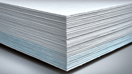 Clean stack of textured paper ready for creative projects presentations and print design with a fresh modern aesthetic