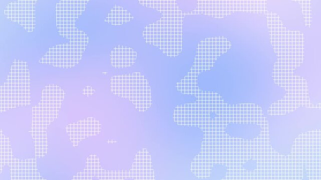 Violet and indigo soft gradient grid background with abstract organic shapes ideal for modern digital design technology projects or global celebration themes like New Year and festive events