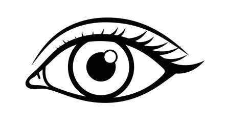 Expressive eye illustration showcasing artistic representation of vision and perception