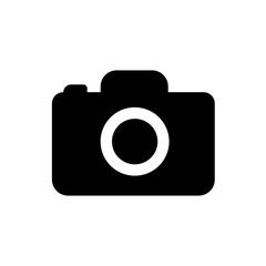 A simple camera icon representing photography, capturing moments, and visual media. Ideal for creative projects, galleries, portfolios, social sharing, and digital design applications.