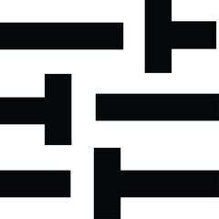 Obraz premium Black geometric shapes