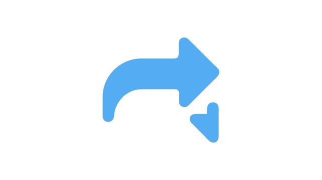 Forwarding and returning arrow icon on White Background illustration