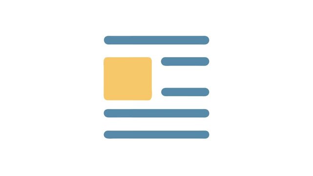 Content layout template with image and text placeholders design