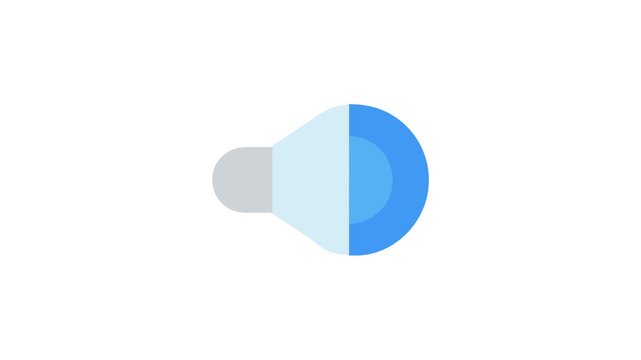 Abstract toggle switch icon design with blue color scheme
