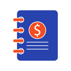Bookkeeping icon outline editable stroke line drawing eps.
