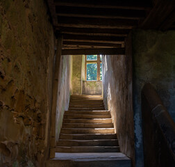 Ancient Building Stairs Ruins, England, UK