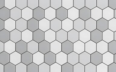 Abstract background texture featuring a modern geometric pattern of interlocking gray hexagonal tiles creating a honeycomb mosaic