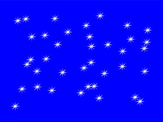 Clean and modern seven pointed star graphic with vibrant color options and classic typography