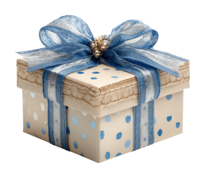 Gift box celebration festive season product isolated on transparent background