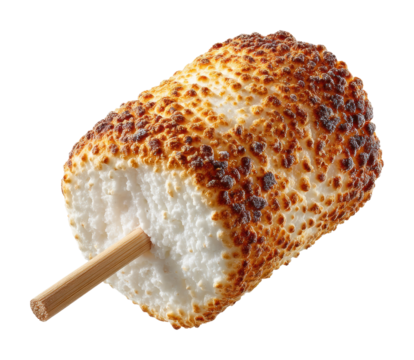 Grilling marshmallow treats backyard food summer sweet delights isolated on transparent background