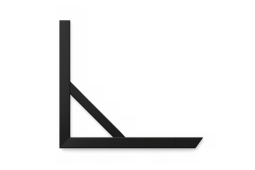 Black mourning ribbon creating a frame corner, symbolizing grief, funeral, memorial and sympathy on transparent background