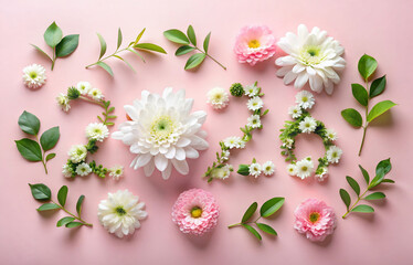 2026 made from natural plants, leaves and flowers