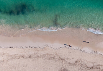 Punta Cana beach in Dominican Republic  drone photo