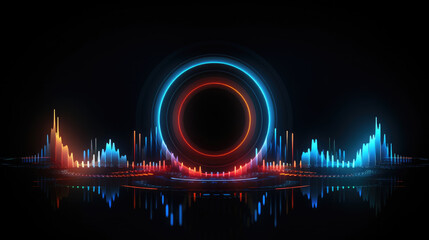 Circular Wave Flow – Futuristic 3D Digital Design