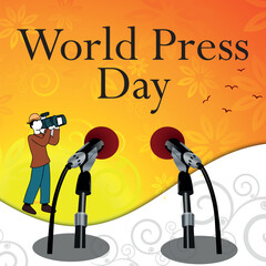 World Press Freedom Day Concept Vector Illustration