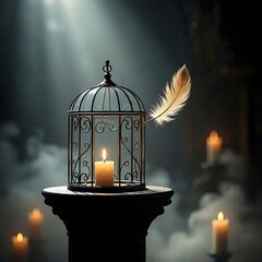 lamp, old, dark, iron, antique, light, fire, lighting, glass, oil, glow, cage, wall, night, metal, vintage, decoration, candle, lantern, flame