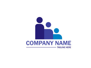 business team people logo design icon symbol silhouette concept