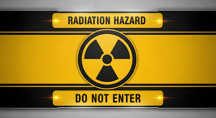 Industrial Radiation Hazard Warning Sign