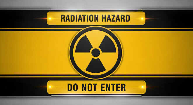 Industrial Radiation Hazard Warning Sign