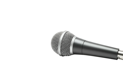 Microphone on Transparent Background for Speech or Performance