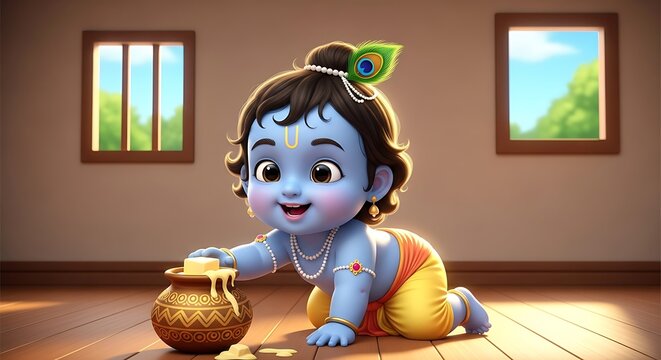 Cute  Little Lord Krishna