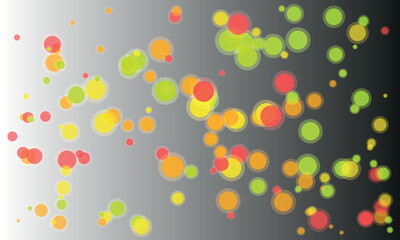 Vibrant, glowing bokeh circles create a festive, abstract background with a sense of celebration.