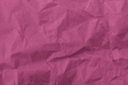 Abstract wrinkled pink crumpled paper texture background - Powered by Adobe