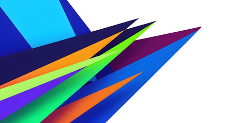 Vibrant abstract geometric background with sharp colorful triangles and diagonal lines modern graphic design and copy space