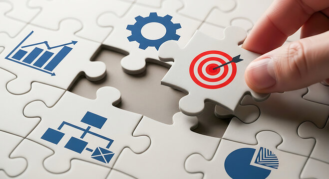 Business Strategy Puzzle Pieces Coming Together