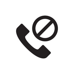 Restricted Forbidden Blocked Phone Solid Icon