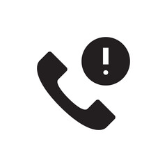 Important Alert Warning Phone Solid Glyph