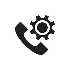 Settings Preferences Gear Phone Solid Icon