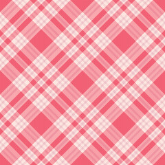 Seamless pink color check  pattern.Repeating patern plaid. Checkered design for prints.Repeated tartan fabric.Vector scottish fabriс. Ekose texture.Madras flannel.Checker line.Stripe gingham.