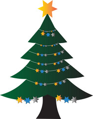 abstract christmas tree