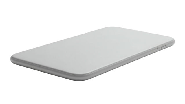 Modern White Smartphone with Slim Design and Smooth Surface on Transparent Background