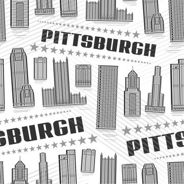 Vector Pittsburgh Seamless Pattern