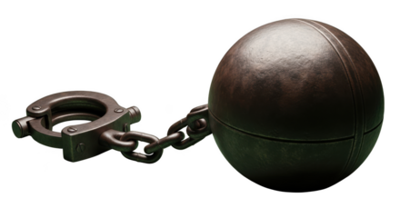 Old ball and chain