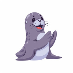 Seal Clapping Flippers Joyfully