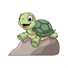 Turtle Sliding with Flippers Out