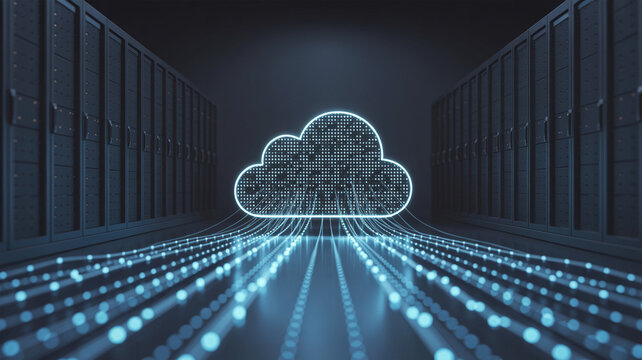 Digital cloud computing data flow and network connectivity
