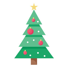 Minimal Christmas Tree Clipart Simple geometric and hand-drawn tree shapes in modern flat style
