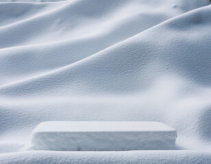 abstract white background with snow