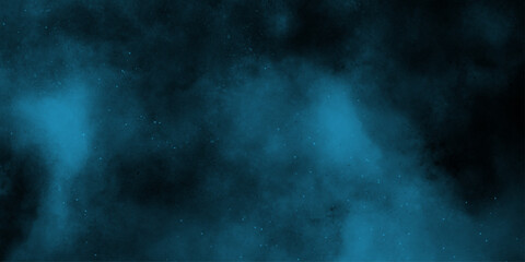 Abstract dark blue watercolor cloudiness, mist, or smog background. Moody Teal and Black Abstract Cloud Texture.  White and ash messy wall stucco texture background .