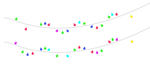 Vibrant, tear-drop shaped elements trace dynamic, curved dotted lines on a pristine white background, symbolizing connection and movement.