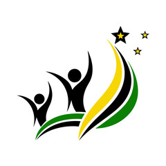 Silhouette of people reaching for stars