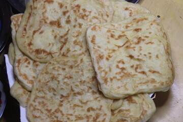 Moroccan Msemen Close Up